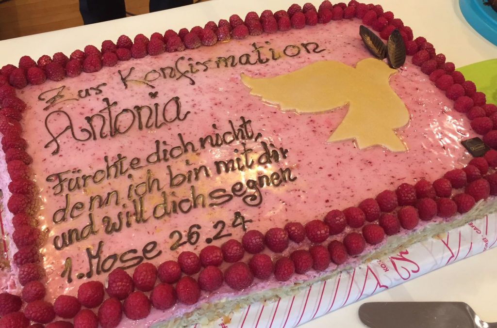 Torte zur Konfirmation groß